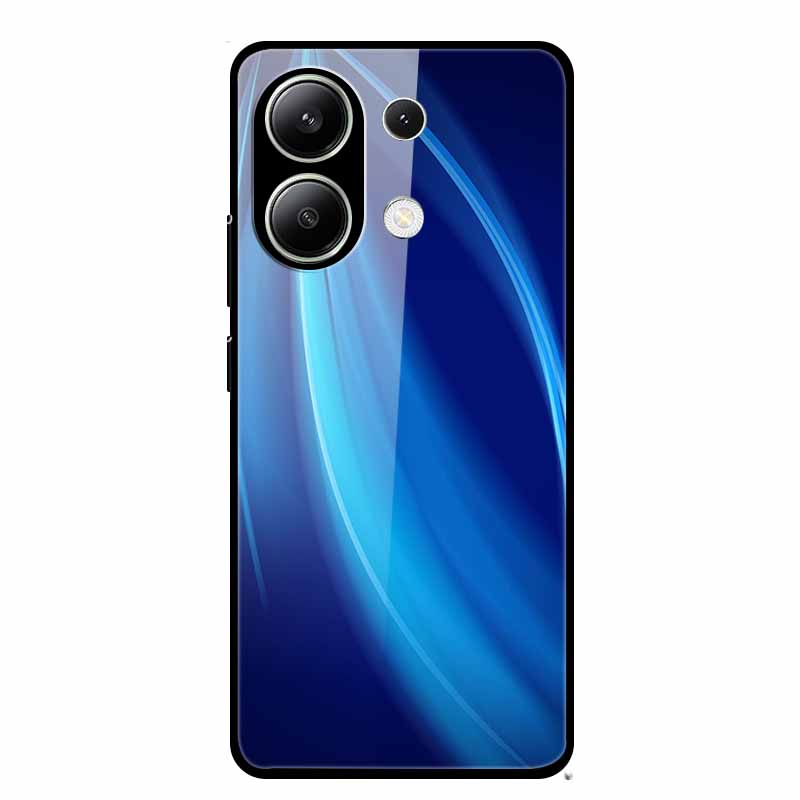 Стеклянный чехол для Xiaomi Redmi Note 13 Чехол Мягкий бампер Закаленное стекло Жесткая задняя крышка Для телефона Redmi Note 13 Pro Чехол Funda Coque