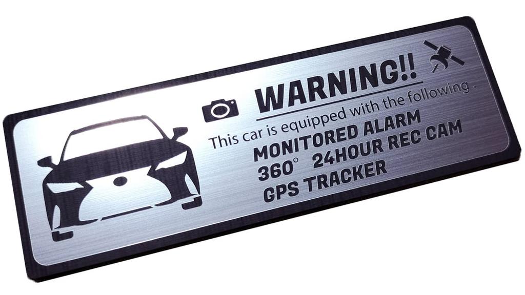 Наклейка Honami Works 30 Series IS Security Dash GPS Tracker (Поздняя модель) Эмблема, Круглосуточное наблюдение, Камера,