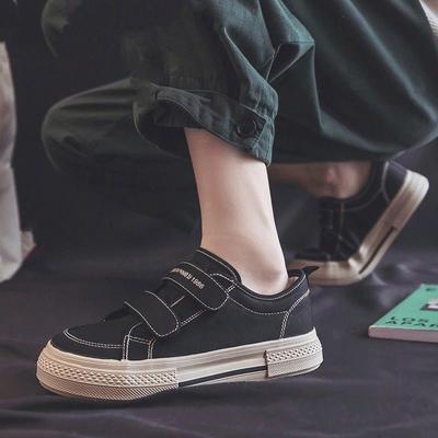 Черные парусиновые кроссовки для скейтбординга для женщин, замшевые повседневные туфли на липучках для девочек, кроссовки Tenies Zapatillas Hombre