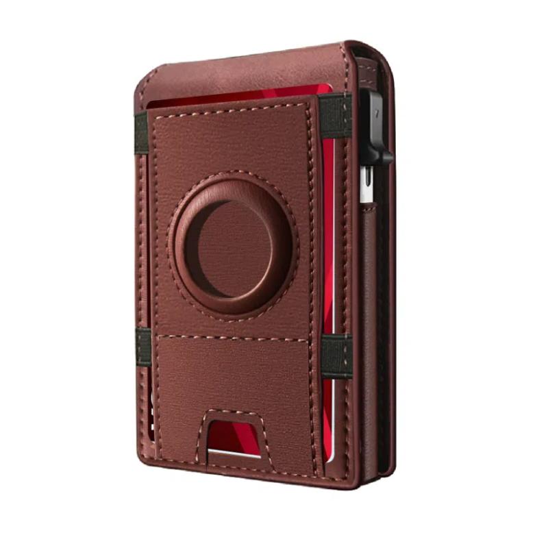 Стильный двухслойный кошелек с блокировкой RFID и выдвижным отделением для карт, идеальный подарок для мужчин billeteras carteras de hombre mens wallets men