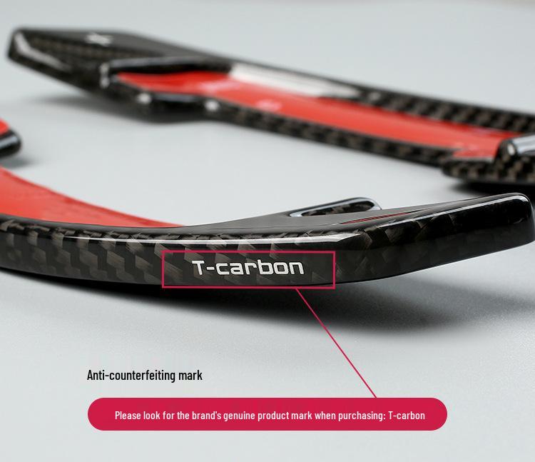 Real Carbon Fiber Steering Wheel Paddle Shifters for Land Rover Range Rover, Evoque, Discovery, and Velar