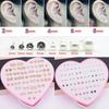 36 Pairs/Box Multicolor Hypoallergenic Plastic Stud Earrings Set For Women Girl Daughter Gifts Jewelry