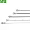 Classic Basic Chain 100 %925 Solid Sterling Silver Necklace Chain 40cm 45cm 50cm Fine Jewelry Fashion Pendant Link