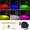 DMX 512 Stage Par Light 18 LED RGB DJ Disco Lamp Sound Activated EU US Plug for Birthday Party Holiday Club Show Lighting Effect