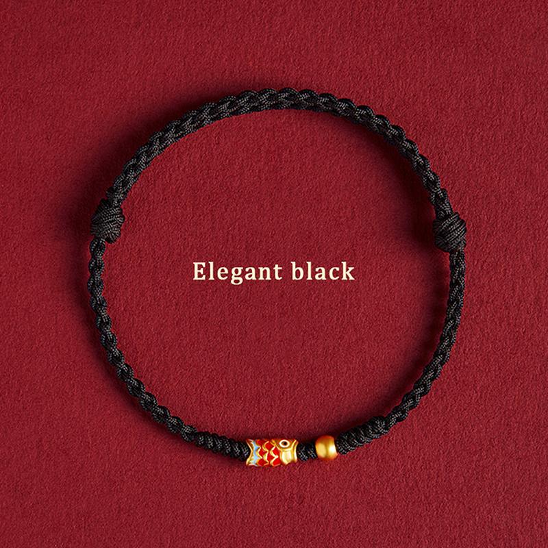 Ручной плетеный браслет с изображением рыбы кои, браслет ручной работы для женщин, лучших друзей, любителей, регулируемый размер, браслет, подарок