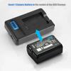 NP-FW50 Battery LCD Single Charger for Sony Alpha A6000 A6300 A6500 A7r A7