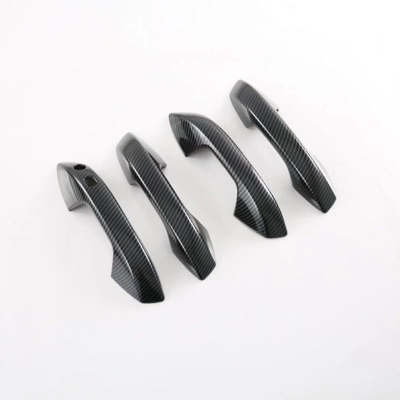 For BYD Atto3 Atto 3 2022  Car Accessories ABS Carbon Fiber Style Door Handle Bowl Cover Trim Protective Cover
