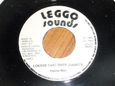 7-дюймовая пластинка YELLOWMAN - Lovers Take Over Jamaica NONE Leggo Sounds 1981 Ямайка Регги, Ска и Даб Б/У