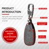 Кожаный чехол для ключа для Ford Focus RS Fiesta Mondeo Kuga B-Max Grand C-Max S-Max Galaxy Keyless Fob Shell Holder Protector