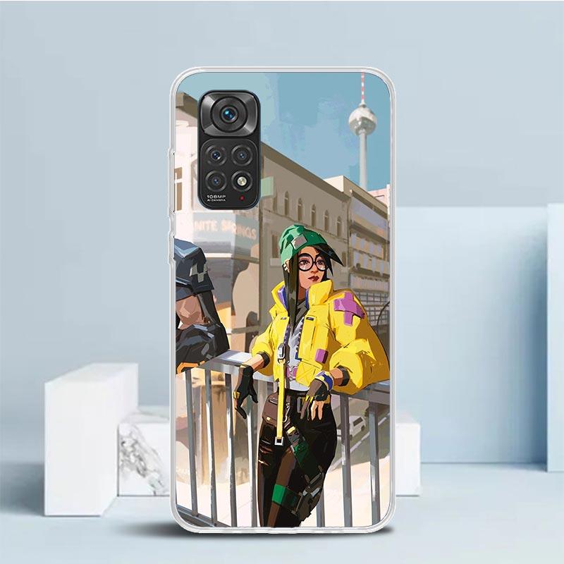 Valorant Killjoy Phone Case For Xiaomi Redmi Note 15 14 14S 13 12S 12 Pro Plus 11S 11 11T 11E 10S 10 + Soft TPU Back Cover Redmi