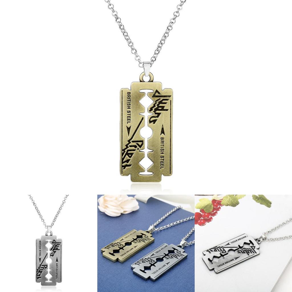 Кулон-ожерелье Judas Priest с лезвием из сплава для подарка и моды