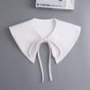 Autumn/Winter Cotton Fake Collar Shawl for Womens  Shirt Detachable Collars Lapel Blouse Top Fuax Cols Neckwear Accessory