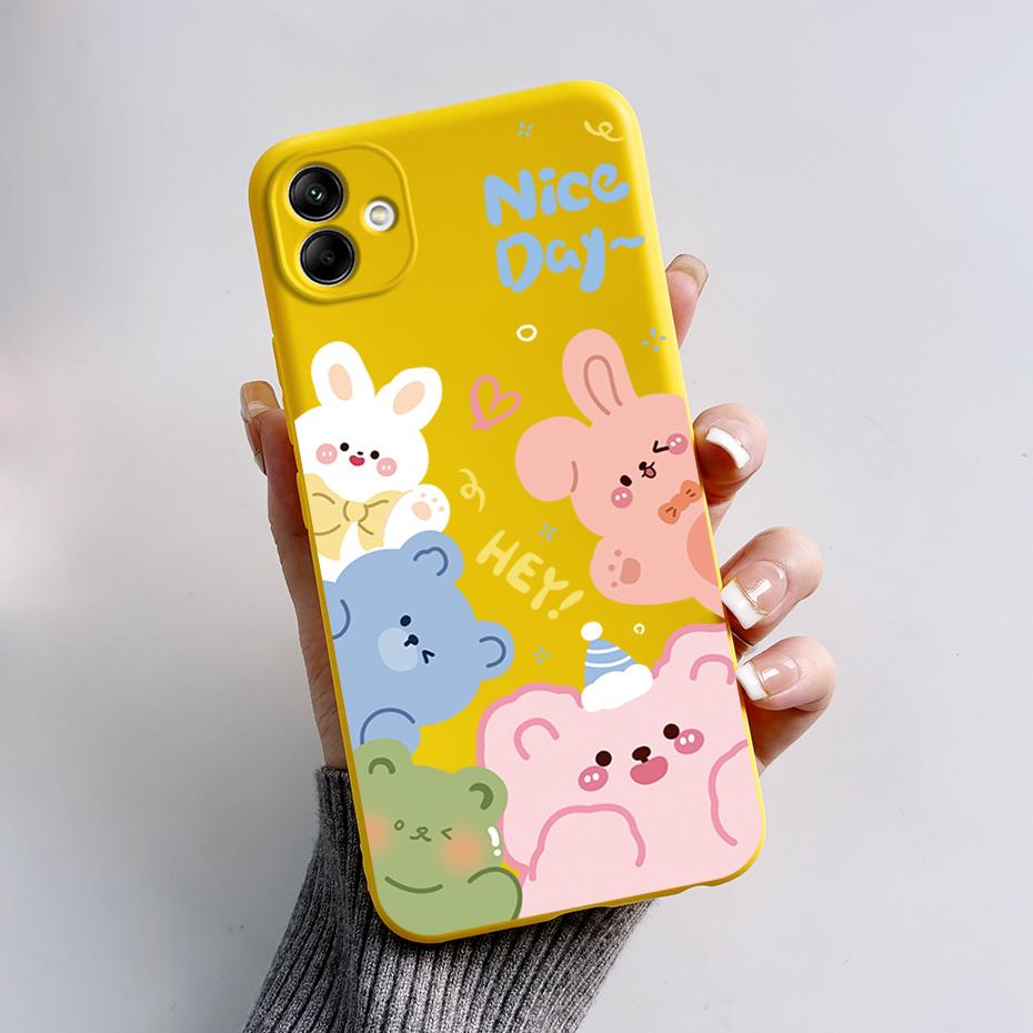 For Samsung Galaxy A04 A04E A04S Phone Case Stylish Painted Protection TPU Silicone Back Cover For Samsung A 04 E S Bumper Shell