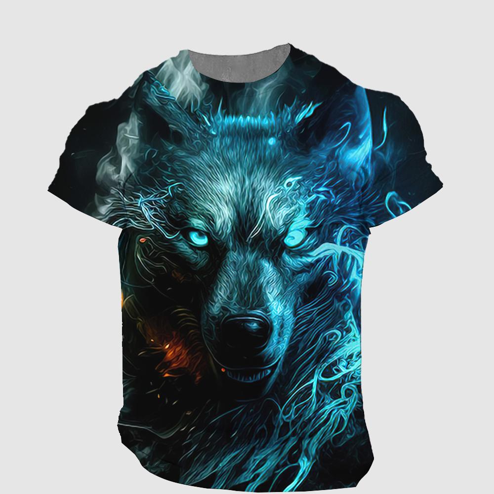 Мужская футболка большого размера с 3D тигровым принтом, футболки, топы, летние повседневные мужские футболки с рисунком животных, уличная одежда, быстросохнущая модная одежда