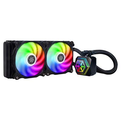 Silver Stone Серия PERMAFROST, адресуемая, совместимая с LGA1700, RGB-совместимая, 240-миллиметровая, простая система водяного охлаждения, продукт для бытового распределения