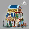 2745PCS Bear Toy House Building Blocks Creative City Street View MOC Bricks Model Desktop Display Ornaments Kids Holiday Gifts