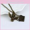 Harry Potter Vintage Copper Owl With Acceptance Letter Pendant Locket Necklace For Gothic Fashion Fans