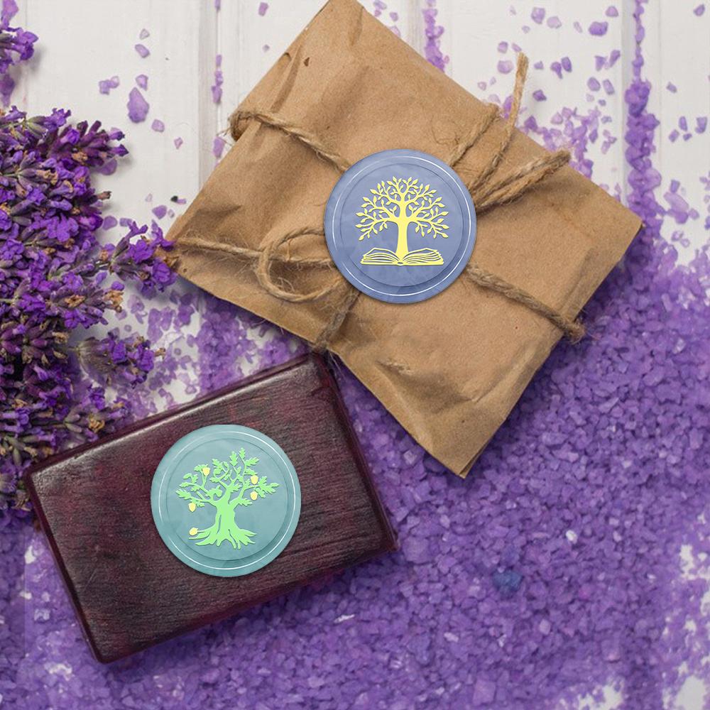 Штамп для сургучной печати «Древо жизни», Ботанические штампы для сургучной печати Сменные латунные штамповые головки для украшения подарков и поздравительных открыток