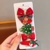 5Pcs Christmas Children's Hairpin Bangs Side Clip Girls Hairpin Little Girl Headdress Cute Hair Accessories Clip Does