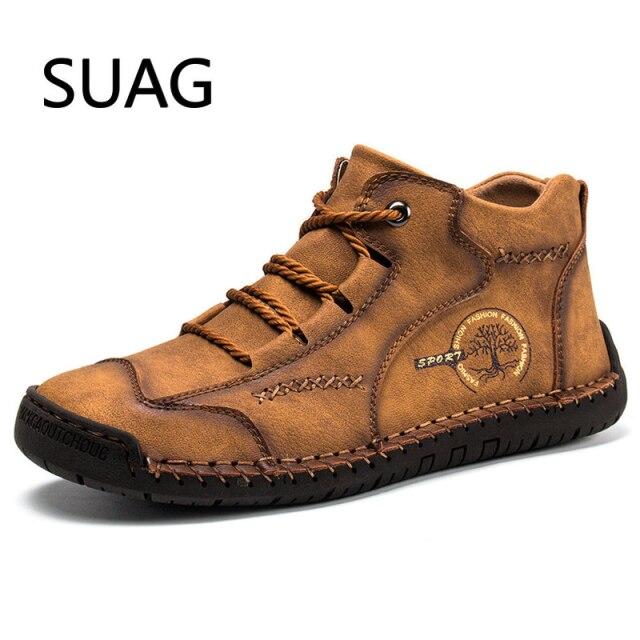 Удобная повседневная обувь Мужские кроссовки Кожаные мокасины Мужская обувь Зимняя дышащая обувь на плоской подошве Мокасины Большие размеры 47 48