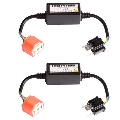 YUNPICAR H4/HID Индикатор дальнего света, Адаптер для предотвращения неисправности из-за отсутствия освещения для канселлера, Бесрелейный переключатель Hi/Low 2 шт./компл. (h4 Керамический патрон)