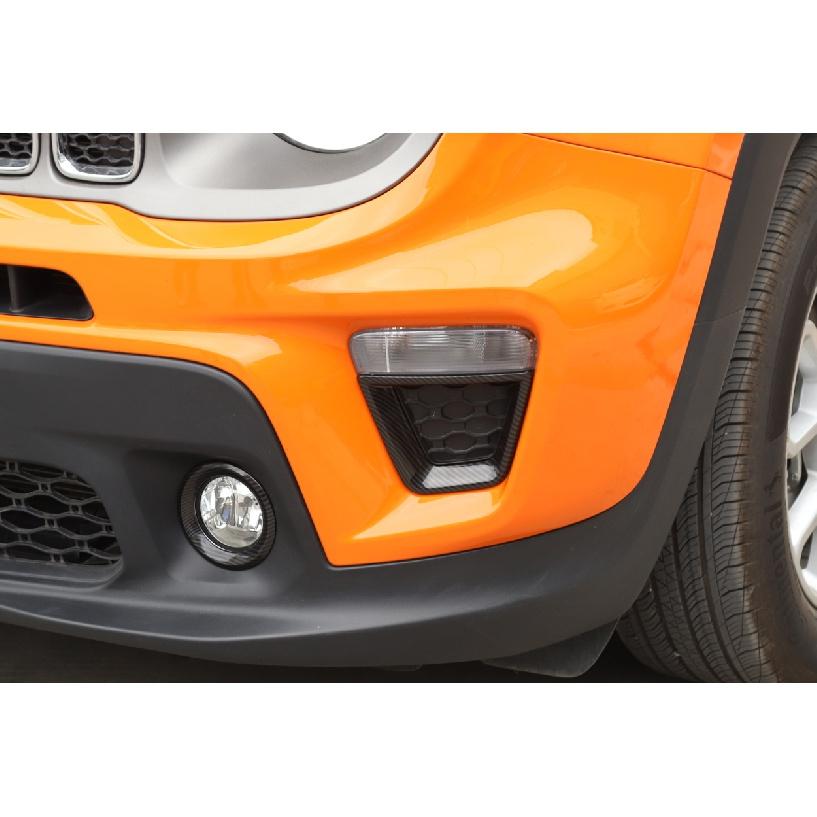 Передняя противотуманная фара автомобиля, декоративная кольцевая крышка для Jeep Renegade 2022, капоты для ламп, стильный экстерьер