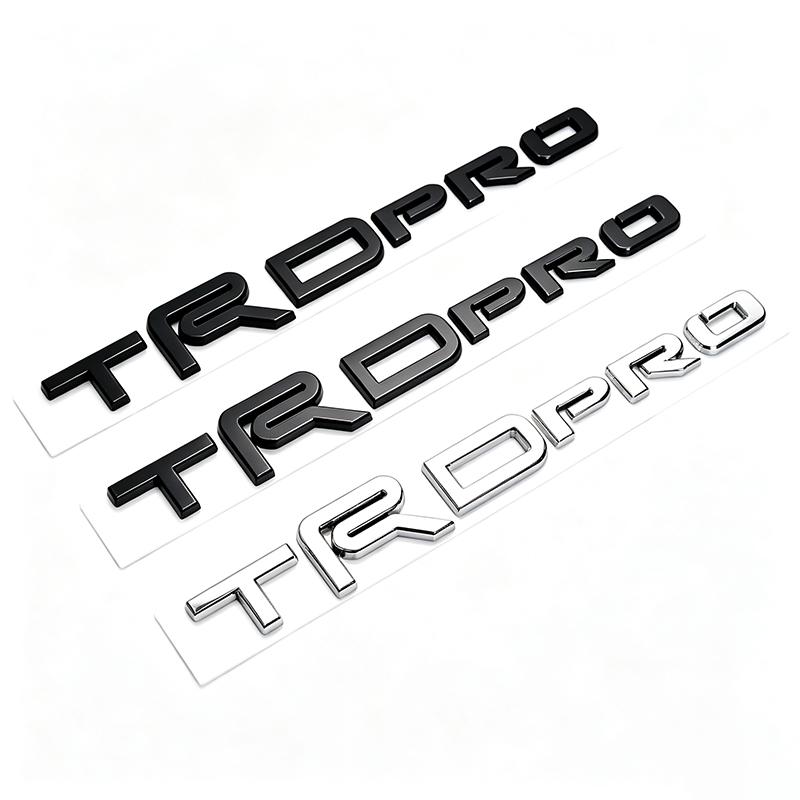 3D Trd Pro Bro Badge Emblem Car Stickers For Toyota Tundra Car Label Rear Trunk Decal Auto rear tail logo body sticker CI6