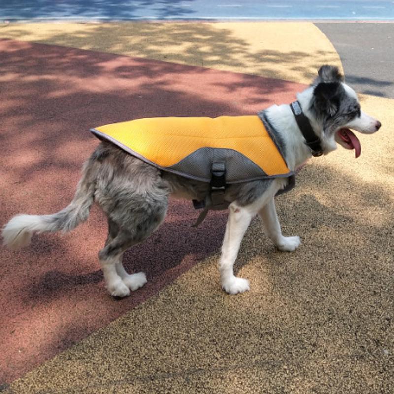 Летний охлаждающий жилет для собак, светоотражающая куртка-холодильник для домашних животных, дышащая одежда для щенков