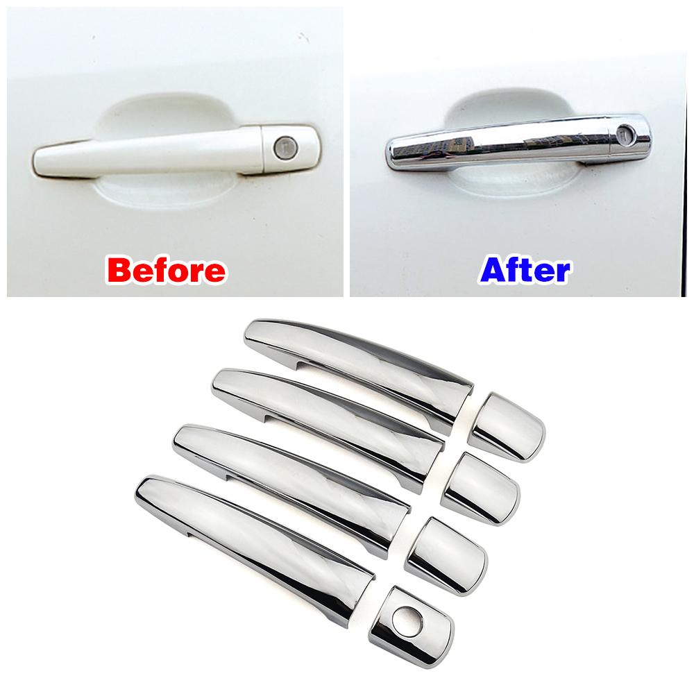 Для Peugeot Partner 2008-2017 Expert Tepee цвет из углеродного волокна, модификация, ремонт, хромированная крышка дверной ручки, защитная накладка