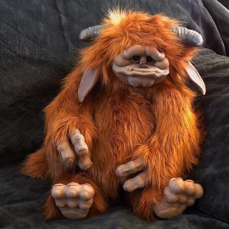 Animal Labyrinth Ludo Plush Large Mouth Creature Toy Halloween Horror Ornament