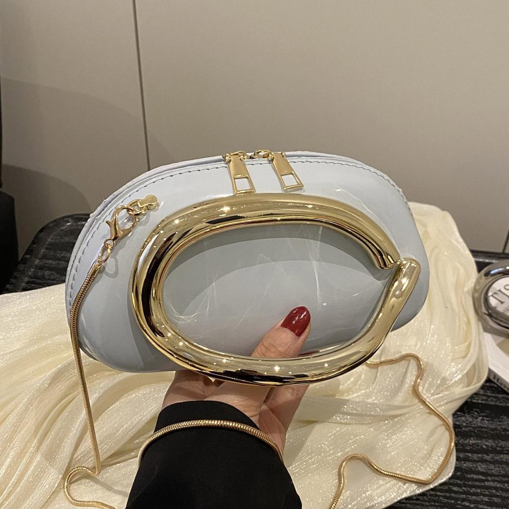 Wholesale Niche Design Round Box Bag Women's Bag 2025 Spring New Light Luxury Versatile Shoulder Bag Casual Chain Messenger Bag