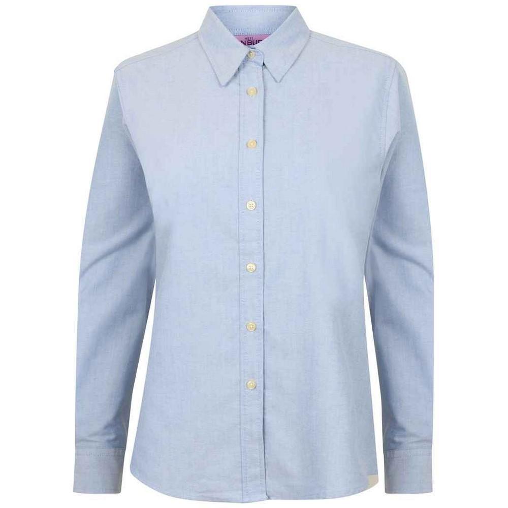 Henbury Womens/Ladies Classic Oxford Long-Sleeved Shirt