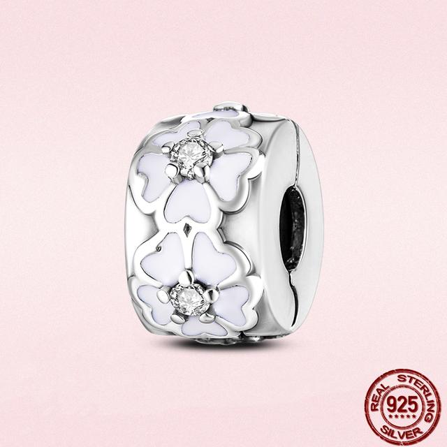 Круглые бусины в виде сердца из стерлингового серебра 925 пробы с изображением животных подходят для оригинального модного браслета-подвески DIY, модное серебро 925 пробы для изготовления ювелирных изделий