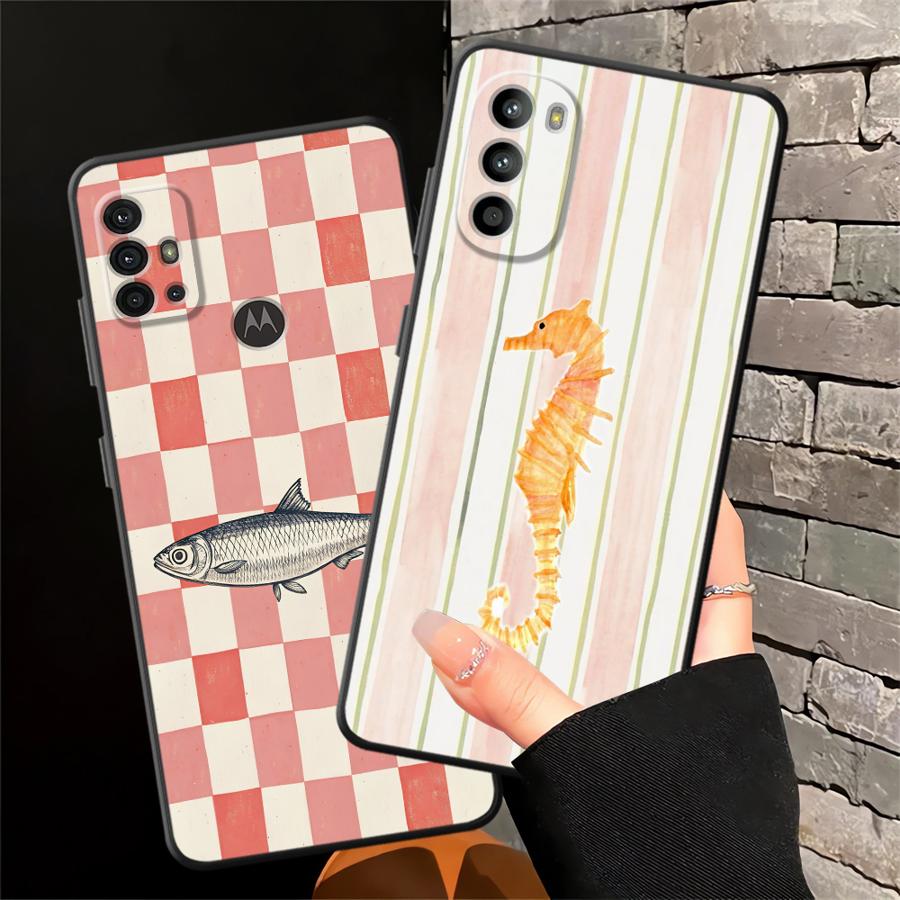 Чехол с морскими животными для Moto S30 Pro Edge 20 30 X30 Pro Мягкая задняя крышка телефона