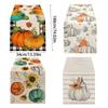 Festive Table Runner Fall Thanksgiving Pumpkin Leavest Table Runners Table Cloth for Holiday Decoration
