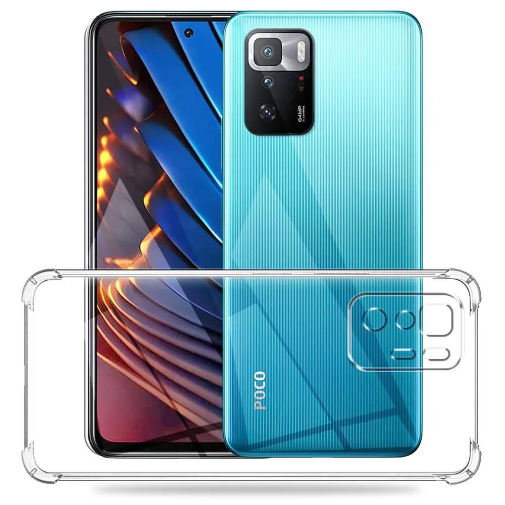 Чехол для Redmi Note 10 Pro 5G 6.6" Силиконовый Мягкий Ударопрочный Чехол для Redmi Note 10 Pro 5G Прозрачный Чехол Note 10 Pro 5G Funda Coque