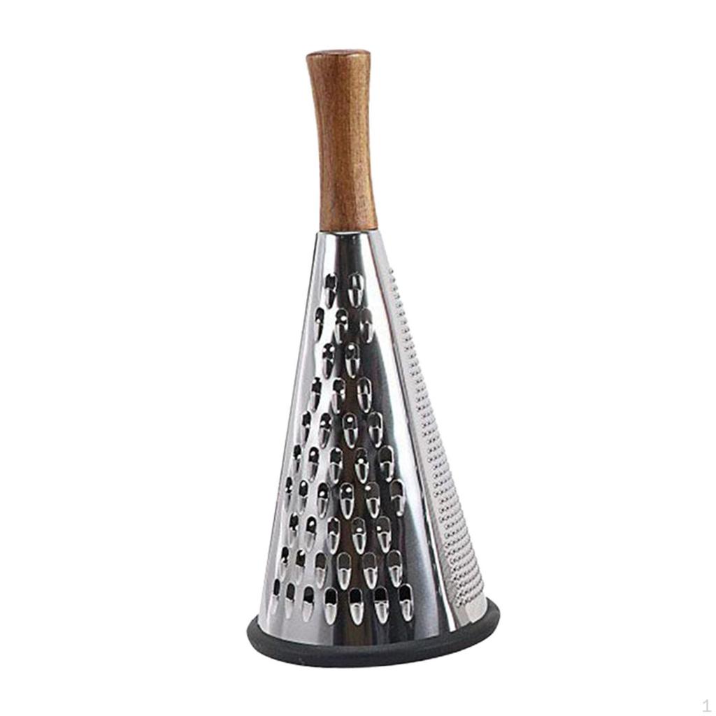 Cone Grater for Kitchen Use, Stainless Steel Tool Shredding Fruits and Vegetables
