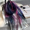New Silk Scarf Women Fashion Shawls And Wraps Lady Travel Pashmina High Quality Polyester Scarves Winter Neck Wram Bandana