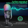 Usb Condenser Microphone With Rgb Lighting, Plug &amp; Play Pc Microphone For Gaming, Streaming, Podcasting On Ps5/ps4, Computer With Noise Reduction 