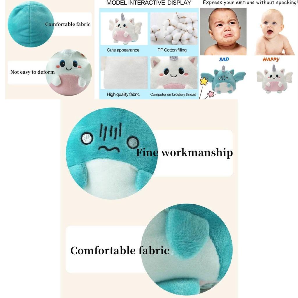 Squishmallows Двусторонний плюшевый игрушечный ангел, меняющий лицо