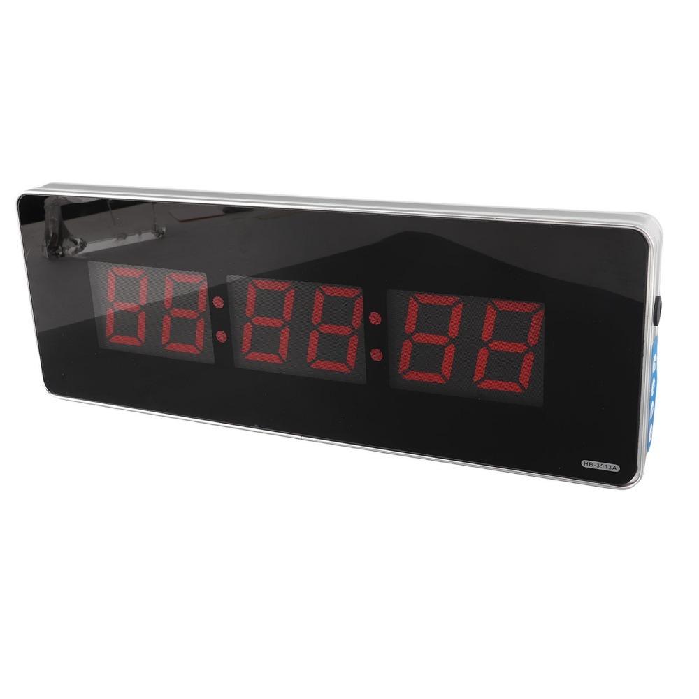 LED Screen Digital Clock Red Number Wall Hanging Clock Convenient Desktop Clock Bedroom