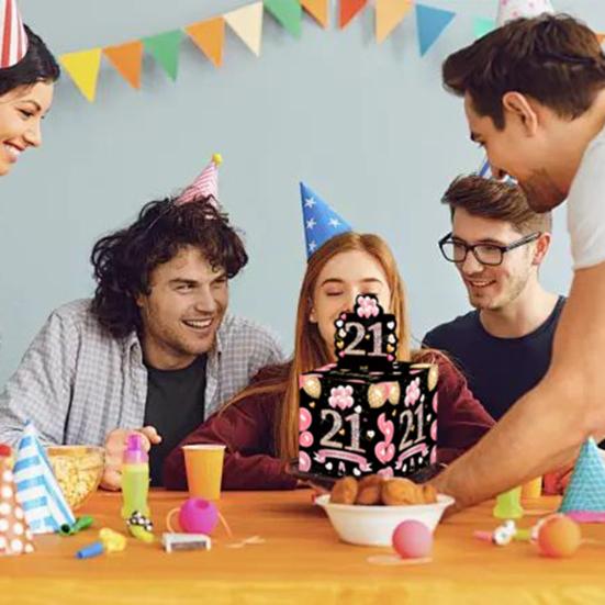 16-21 день рождения, копилка-сюрприз, подарочная коробка для денег, набор денежных ящиков, подарок на день рождения, держатель для денег для детей, мальчиков и девочек