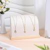 Practical Leather Necklace Display Stand Elegant Jewelry Presentation Holder