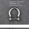 Horseshoes Carabiner Titanium Alloy D Bow Staples Shackle Key Ring  Outdoor Accessories