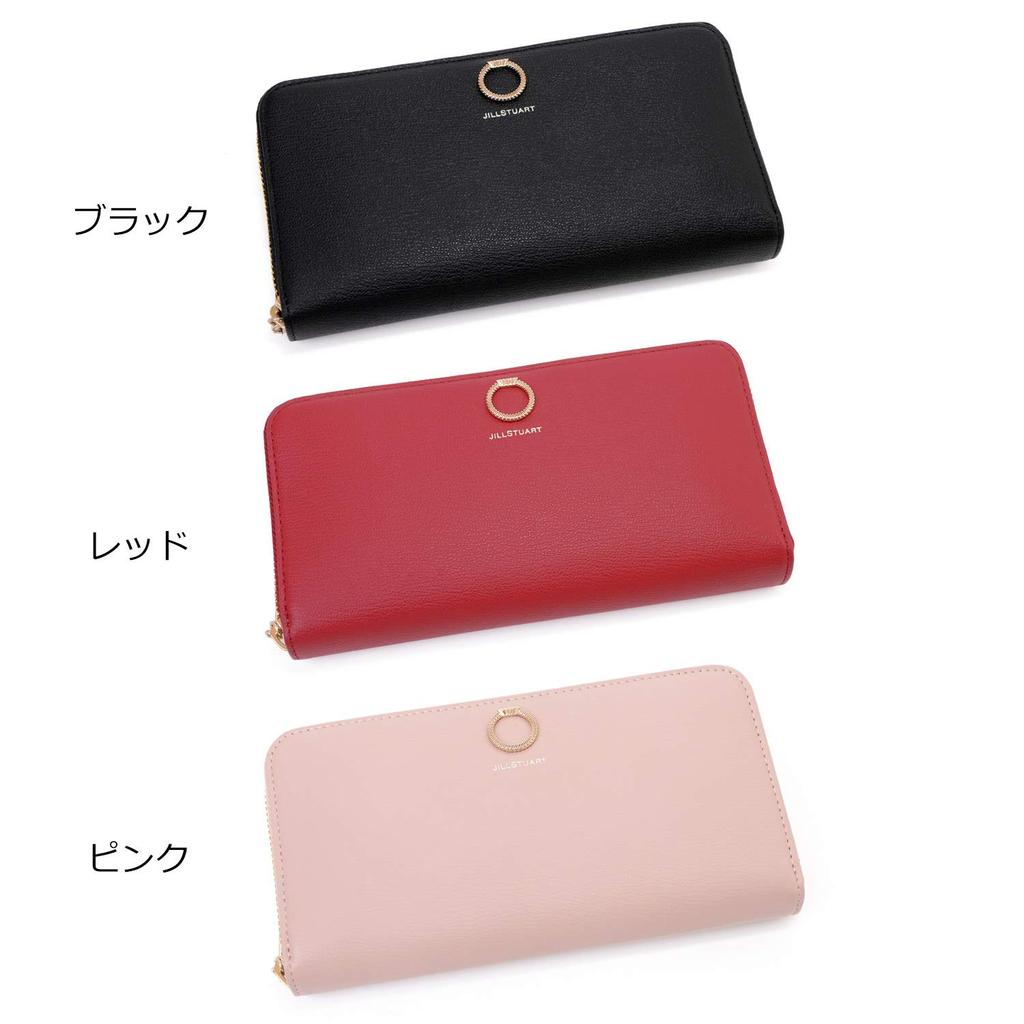 Может быть JILLSTUART Длинная круглая монета Простая JSLW0DT1 Нет [Имя выгравировано] (ДЖИЛЛСТЮАРТ) Кошелек, кошелек, коровья кожа, молния, брелок, кошелек, (Черный, Имя)