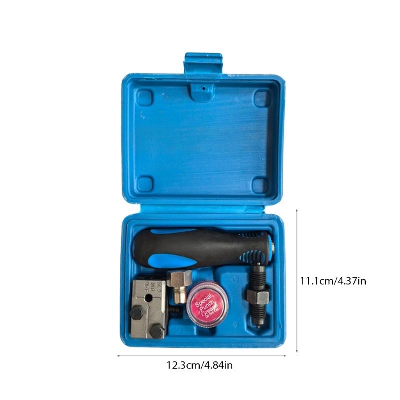 Набор инструментов для автомобильных тормозных трубок 3/16 дюйма 4,75 мм Ручной инструмент для развальцовки трубок Устройство для развальцовки тормозных трубок автомобиля Инструмент для двойной развальцовки