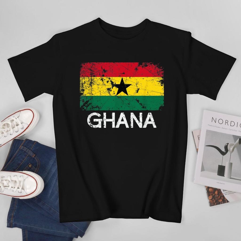 More Design Ghana Flag Ghanaian Unisex Tshirt Tees Tshirt Oneck T Shirts Unisex Boys Clothing 100 Cotton