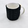 4PCS/SET Warm Knitted Coffee Mug Cover Heat-proof Washable Insulated Cup Sleeve Handmade Stretchable Bottle Covers Office Use