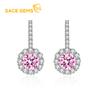Classic Copper Alloy Zircon Earrings Ladies Jewelry Wedding Promise Party Gift