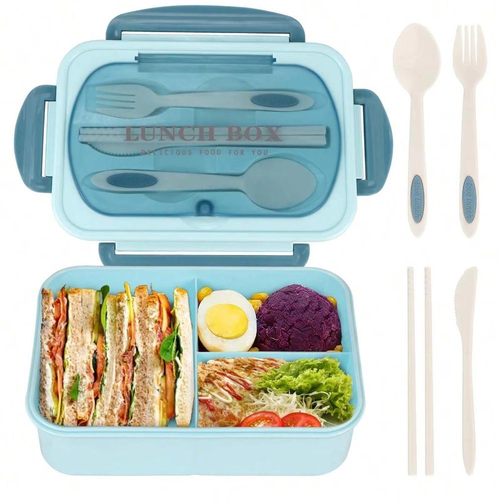 Microwavable Bento Box Leakproof Lunch Containers Portable Food Storage Box Office
